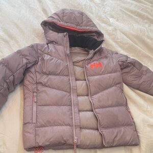 Helly Hansen Kids Puffer Jacket - Light Purple with Red Accents